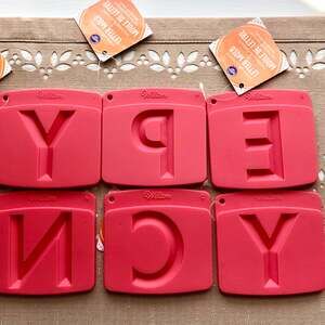 NWT Wilton Silicone "Shape with Fondant" Letter Molds